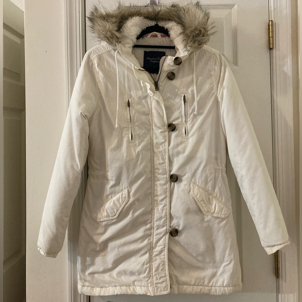 AE White Winter Jacket
